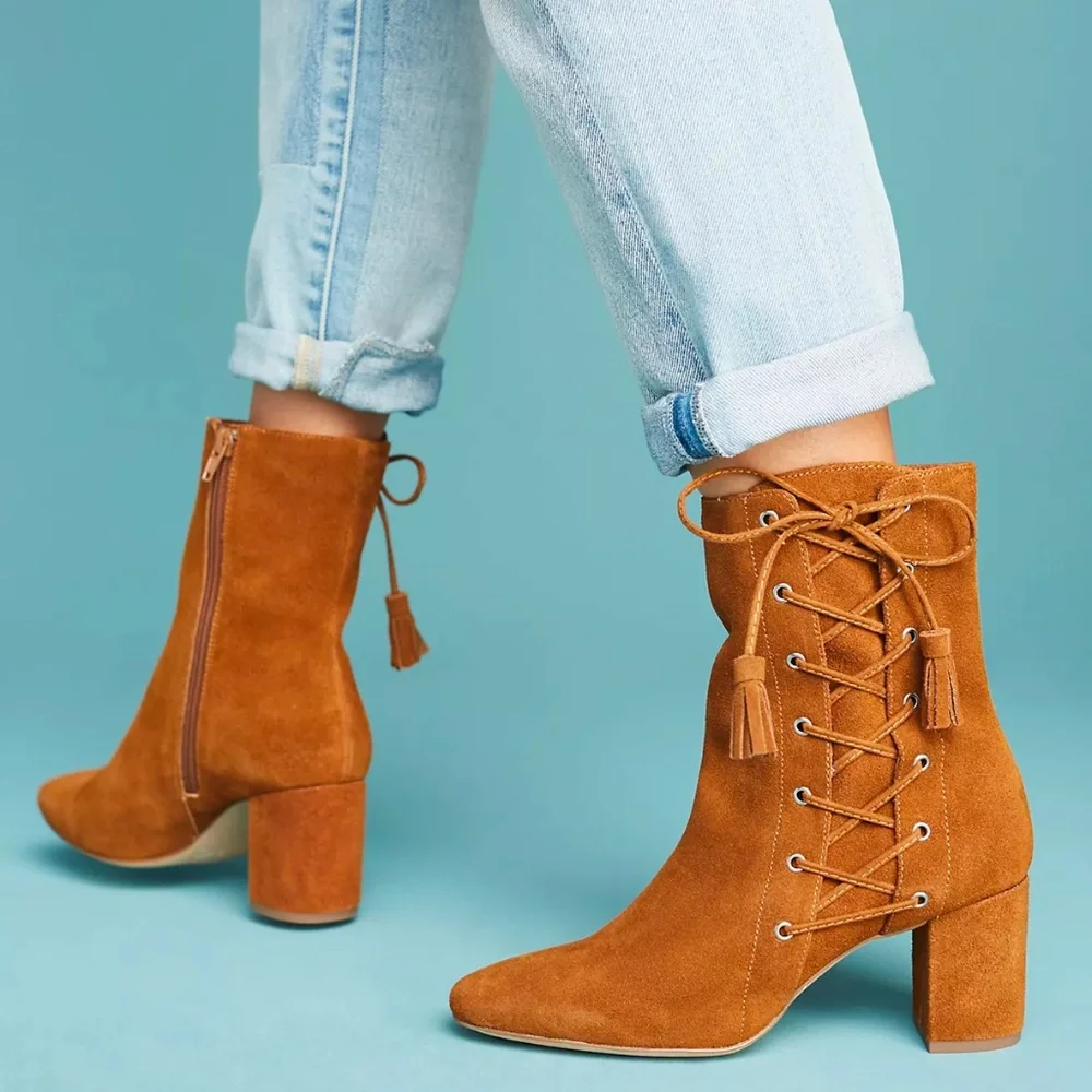 Matisse Harp Lace Up Boots - Picture 2 of 4